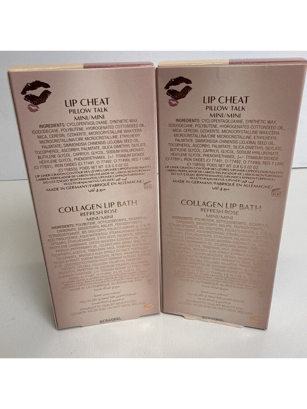 2 Charlotte Tilbury Lip Cheat Liner PILLOW TALK Collagen Bath Gloss REFRESH ROSE - Picture 2 of 4